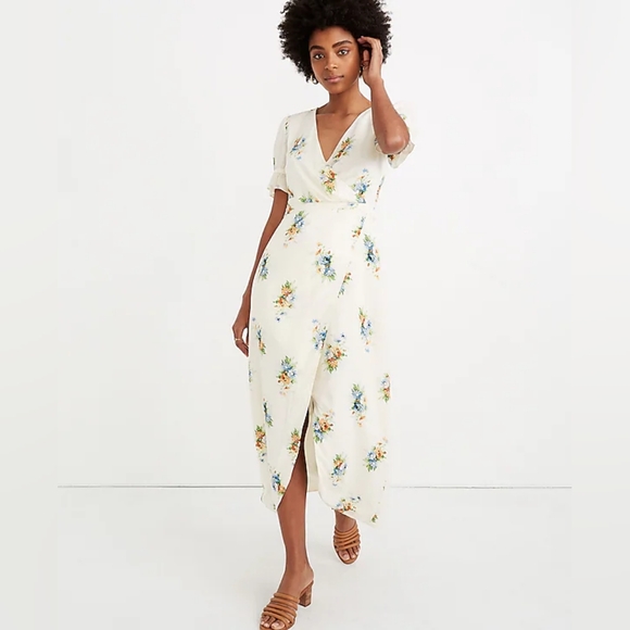 Madewell Dresses & Skirts - Madewell Ruffle-Sleeve Maxi Dress in Classic Corsage size 00